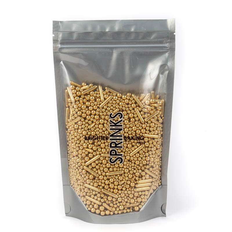 Bubble & Bounce Shiny Gold Sprinkles 500g