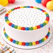 Confetti Dots Edible Image Template