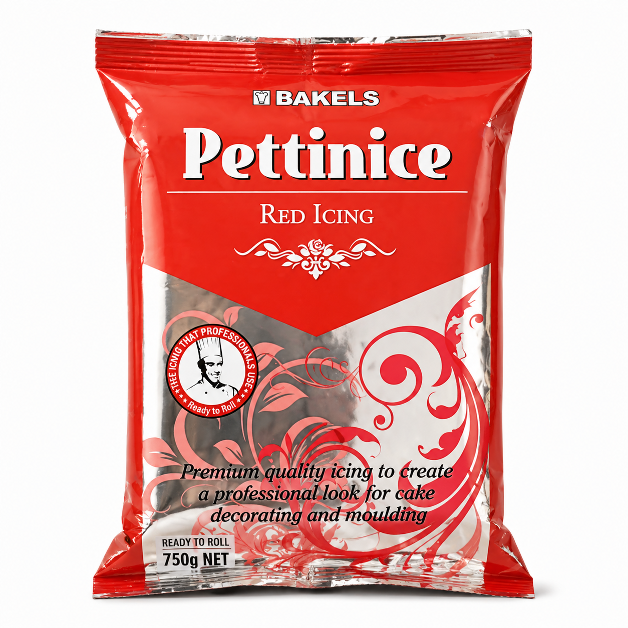 Bakels Red Fondant Icing 750g