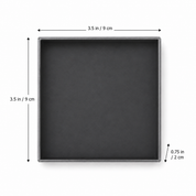 Biscuit Box Black - 9cm x 9cm x 2cm H