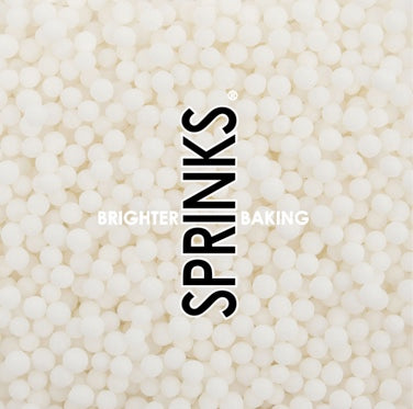 Cachous 4mm Matte White 65g