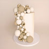 SPRINKS CHAMPAGNE GOLD FOAM BALL TOPPERS 32 piece