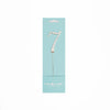 Number 7 SILVER Metal Cake Topper