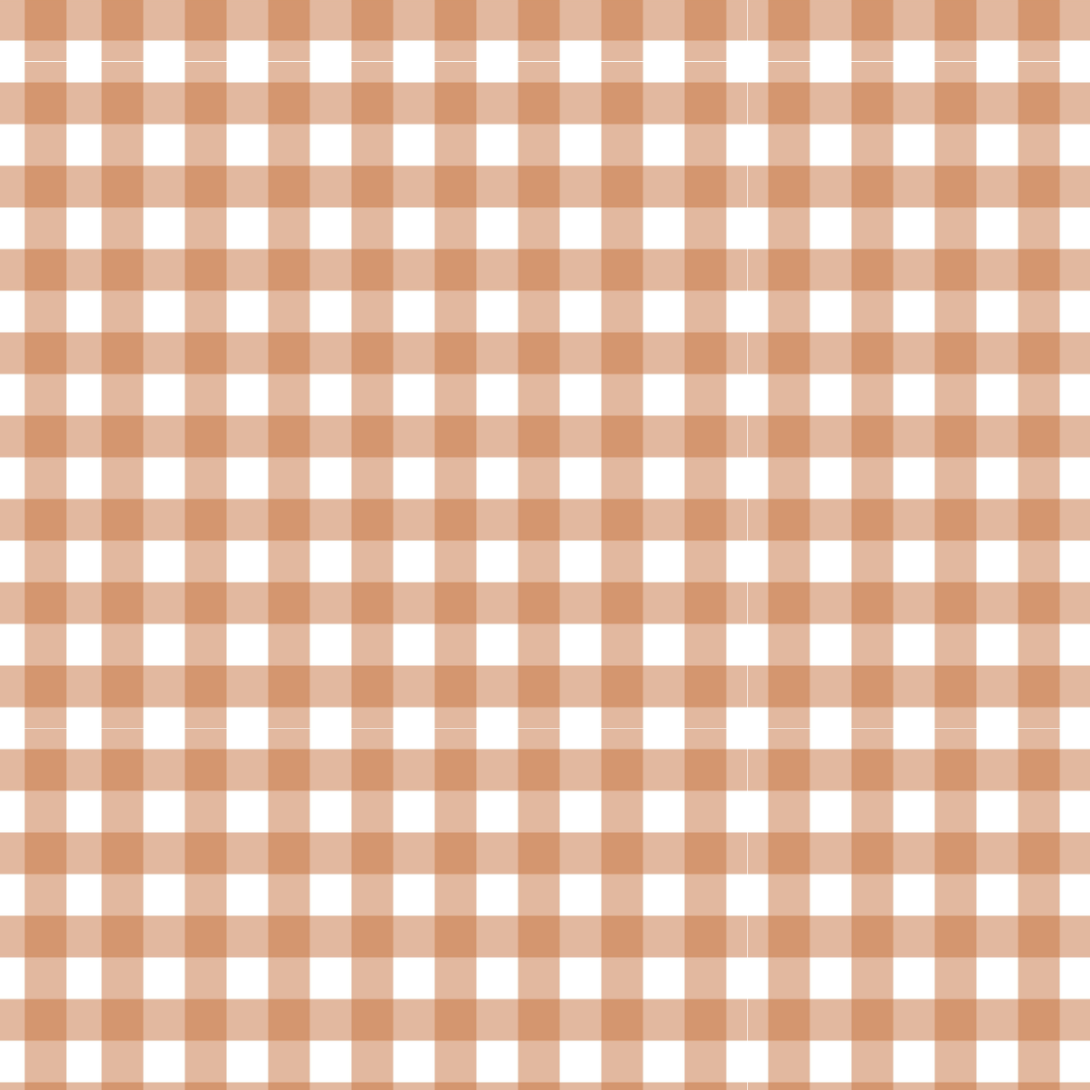 Caramel Gingham Edible Image Template