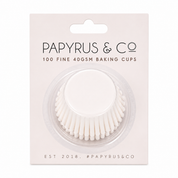 Greaseproof Baking Cups Mini White