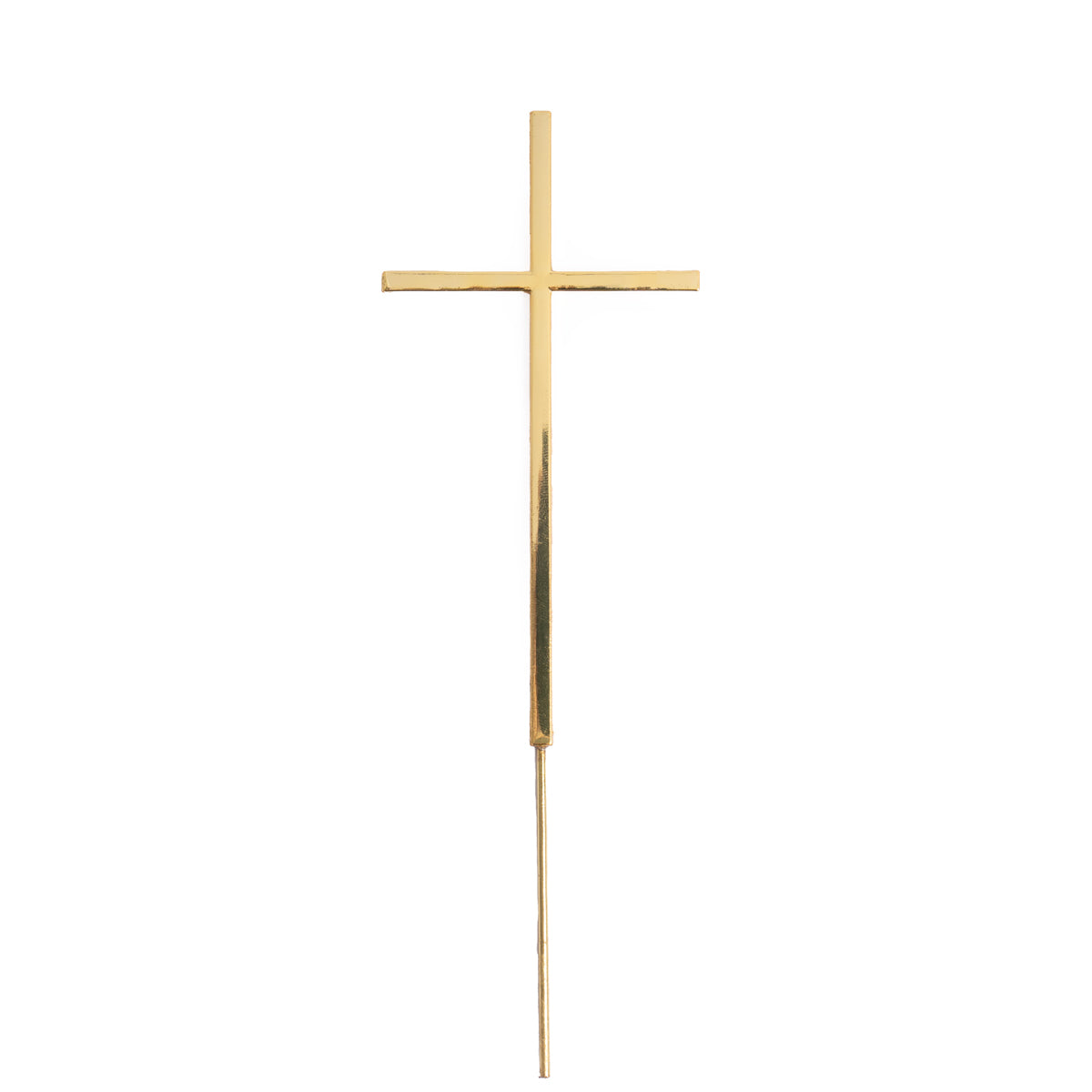 Fine Gold Cross Metal Cake Topper
