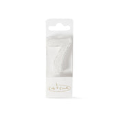 No 7 Mini Glitter White Candle