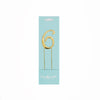 Number 6 GOLD Metal Cake Topper