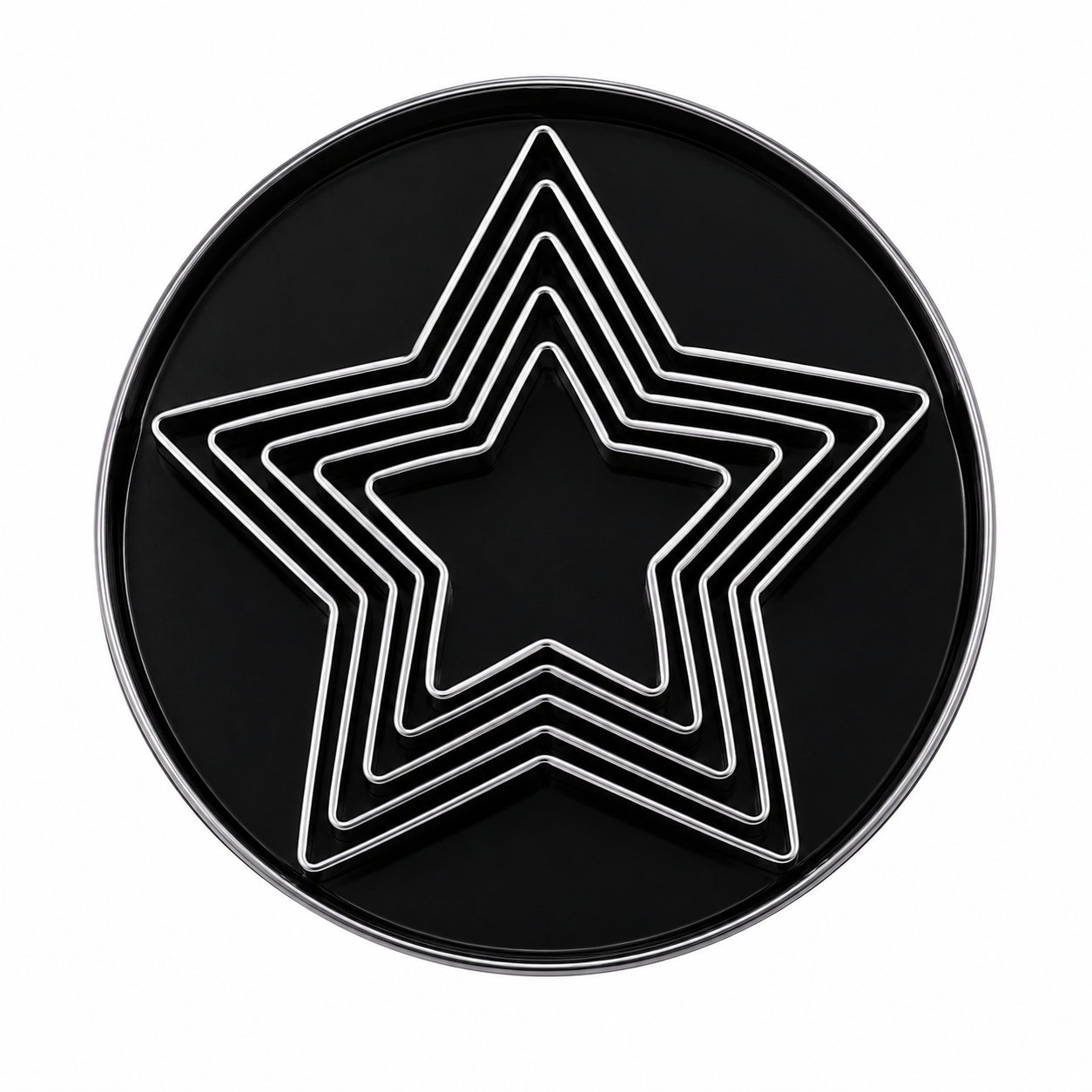 5 Point Star Fondant Cutter Set 6pce