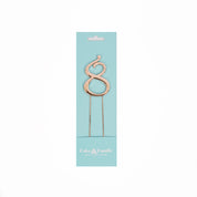 Number 8 Rose Gold Metal Cake Topper