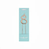 Number 8 ROSE GOLD Metal Cake Topper