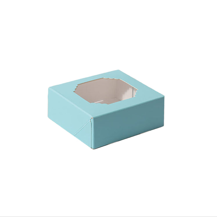 Scalloped Pastel Blue Small Treat Box 5pk