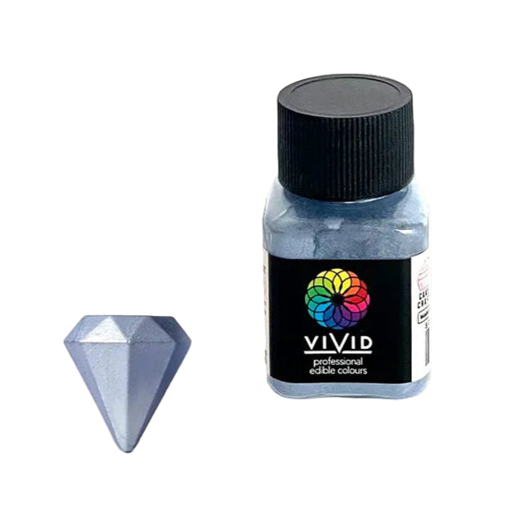 VIVID BABY BLUE EDIBLE METALLIC DUST 10G