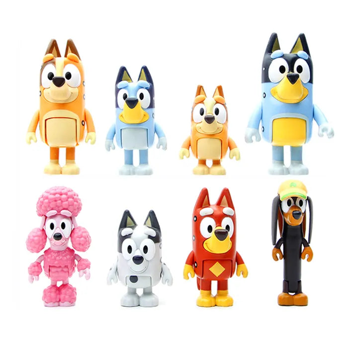 Bluey Plastic Figurine Set