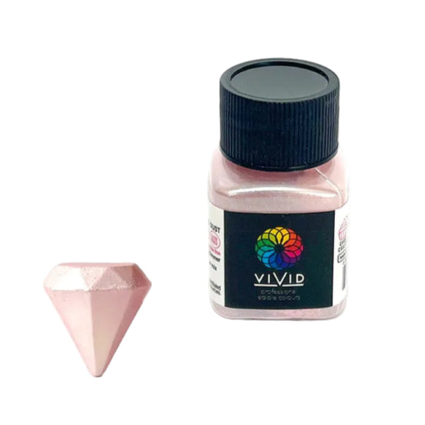VIVID BLUSH EDIBLE METALLIC DUST 10G