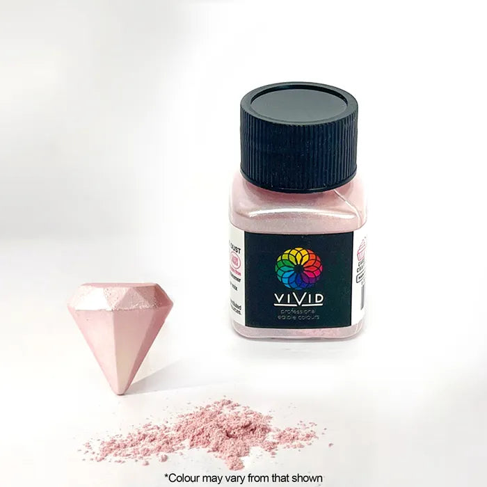 VIVID BLUSH EDIBLE METALLIC DUST 10G