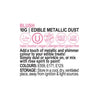 VIVID BLUSH EDIBLE METALLIC DUST 10G