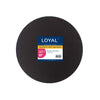 LOYAL 11 INCH ROUND BLACK MASONITE CAKE BOARD