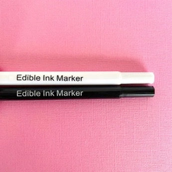 Vivid Matte Black /White Edible Markers 2 Pack