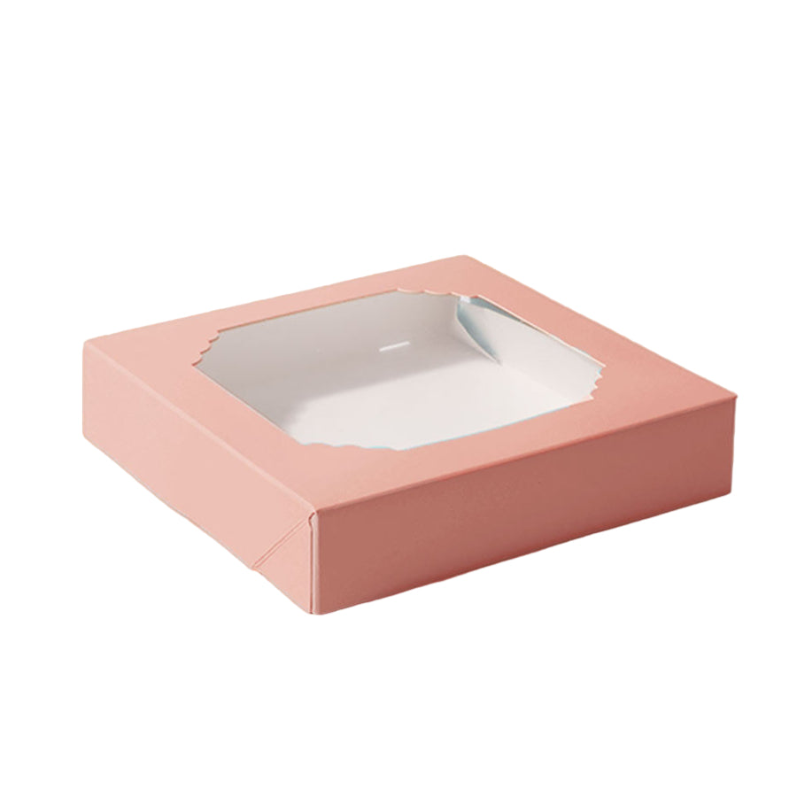 Scalloped Large Treat Box PASTEL PINK 5pk
