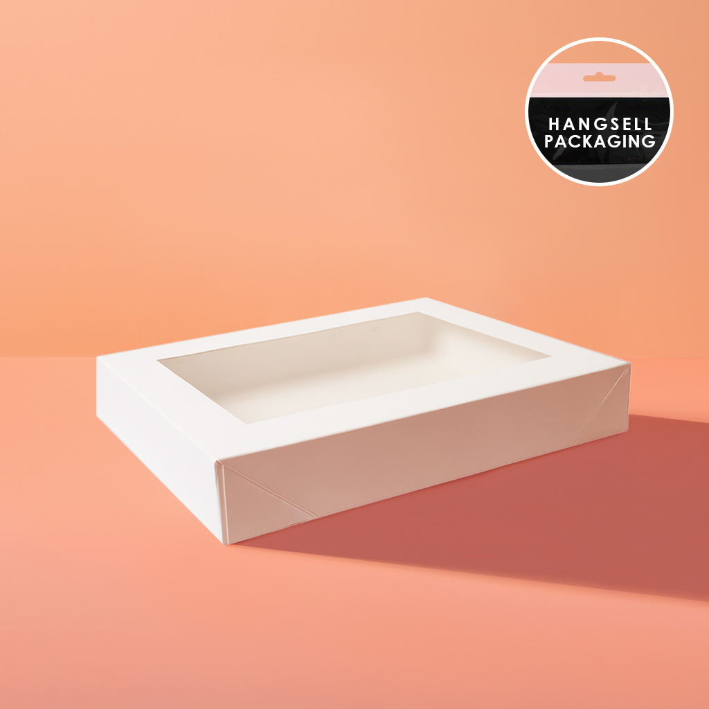 COOKIE BOX LARGE WHITE - 10INCH X 7INCH - Cake Decorating Central