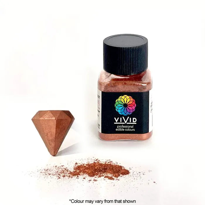 VIVID COPPER SHIMMER EDIBLE METALLIC DUST 10G