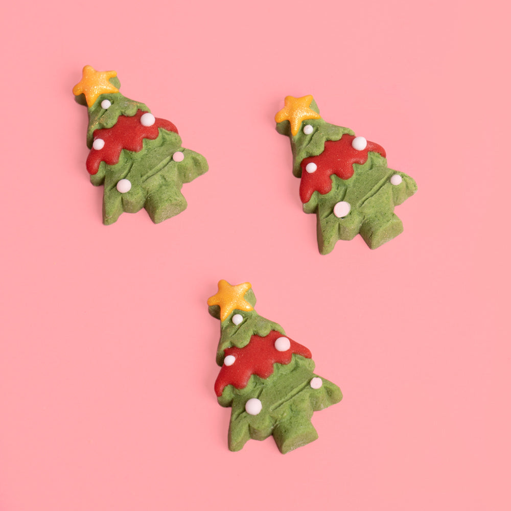 Christmas Trees Icing Decorations 8 pieces