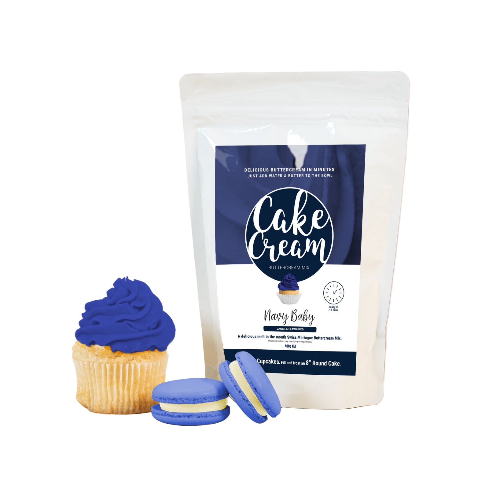 Cake Cream Navy Baby 400g