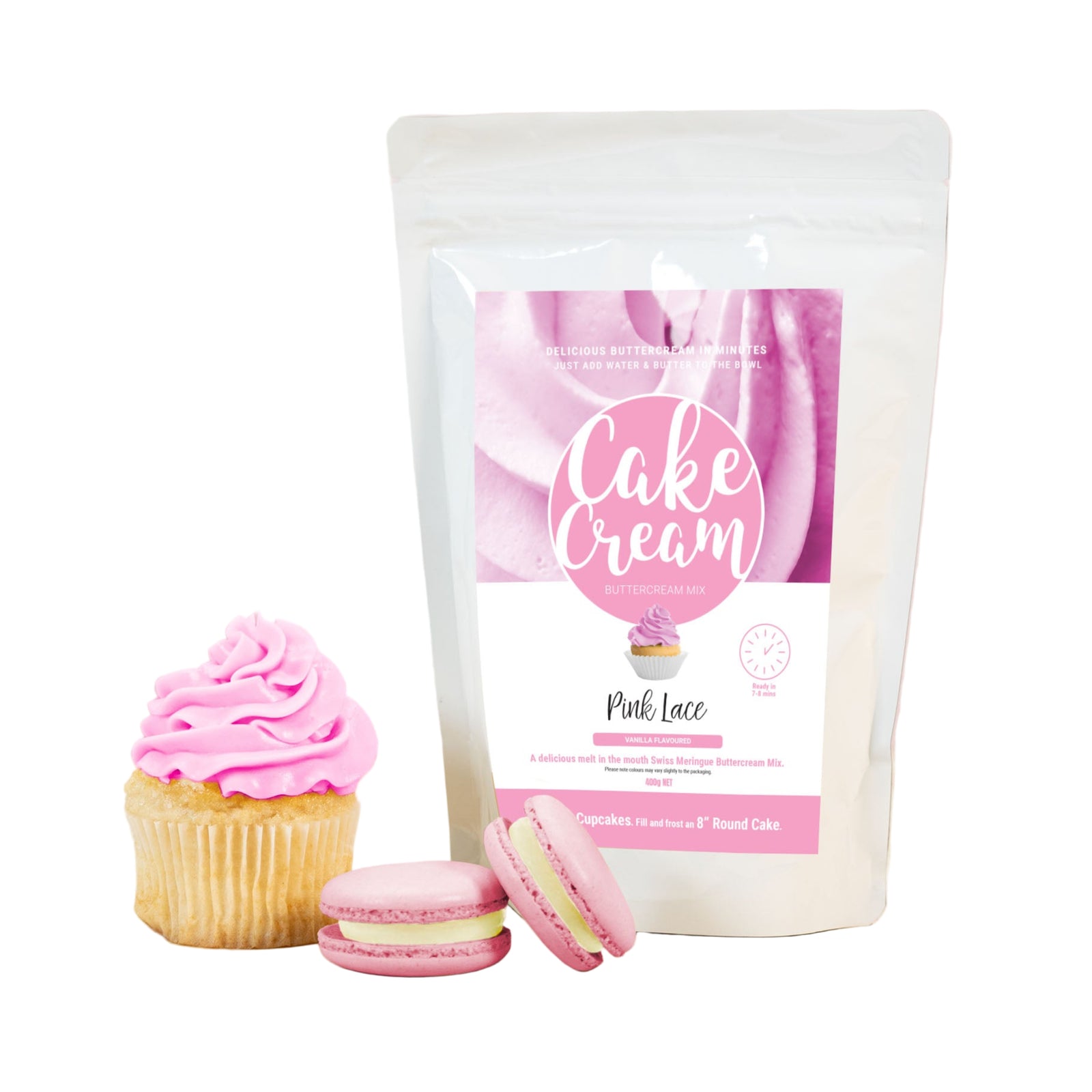 Cake Cream Pink Lace 400g