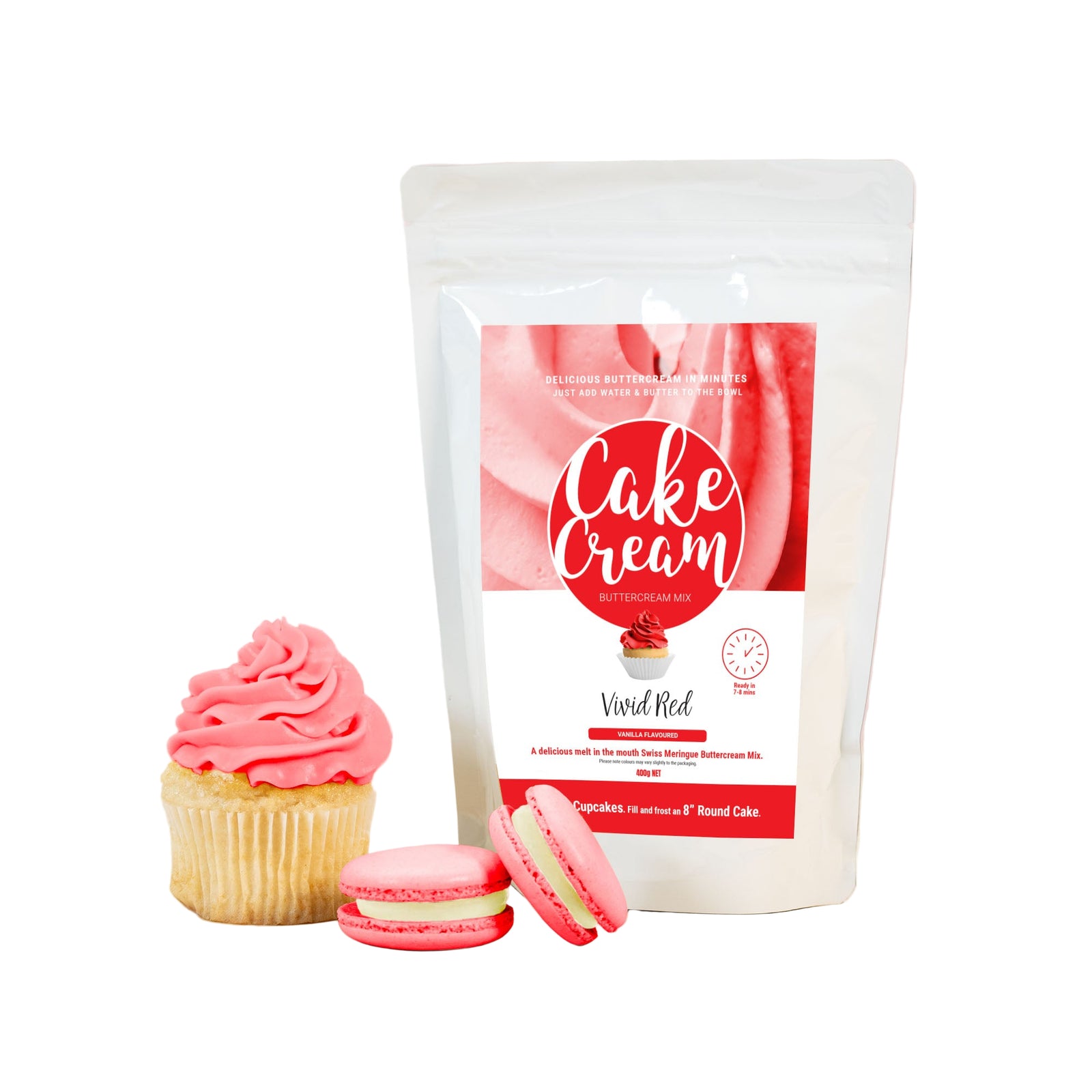 Cake Cream Vivid Red 400g