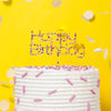 Cake Topper RAINBOW GLITTER HAPPY BIRTHDAY v2