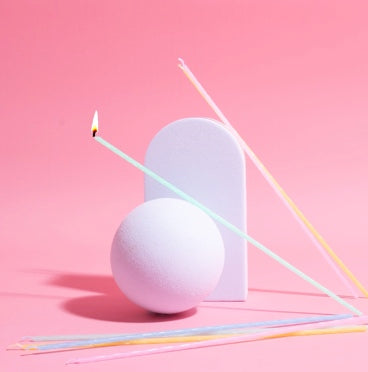 Pastel Rainbow Fine Spiral 20cm Candles 16 Pack