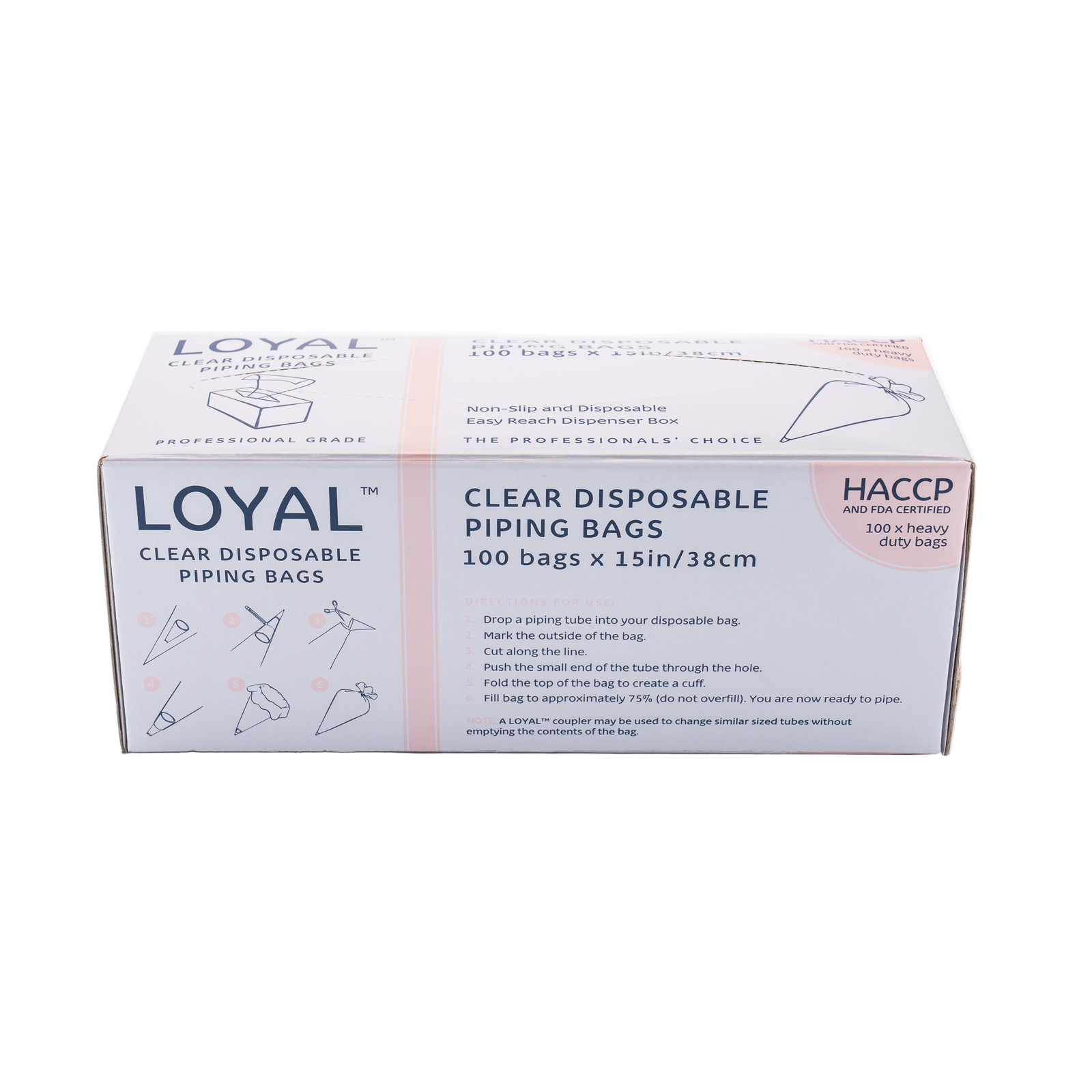 15inch Clear Disposable Piping Bags 100 pack