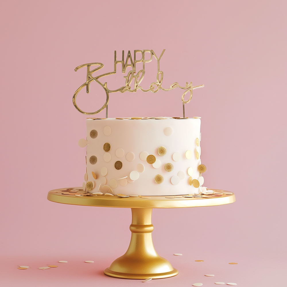 Wafer Decorations White & Gold 9g
