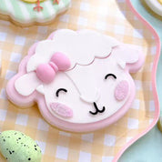 Cute Lamb Sheep Face Debosser + Cutter Set
