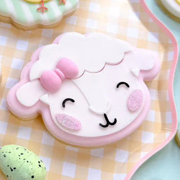 Cute Lamb Sheep Face Debosser + Cutter Set