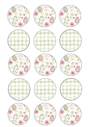 Pink Sage Easter 15 Cupcake Edible Images