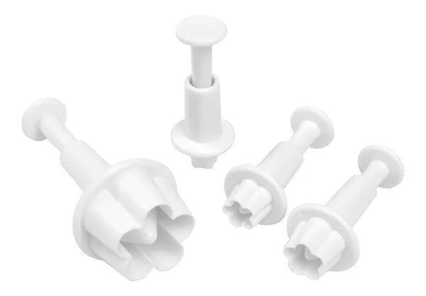 Sweet Cuts Flower Blossom Plunger Cutter Set 4pc