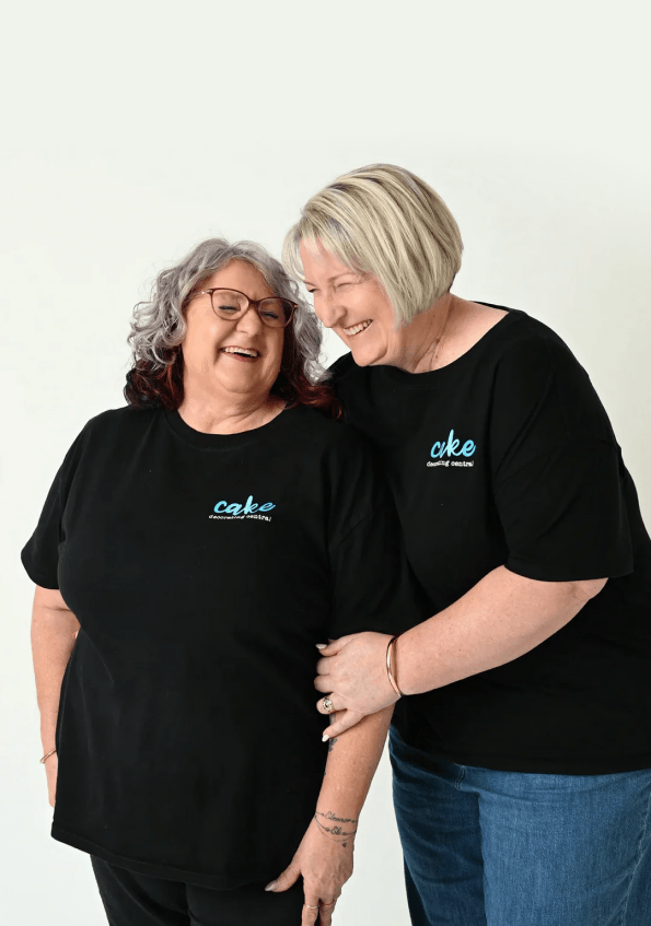 Kylie and Louise, founders of Cake Decorating Central