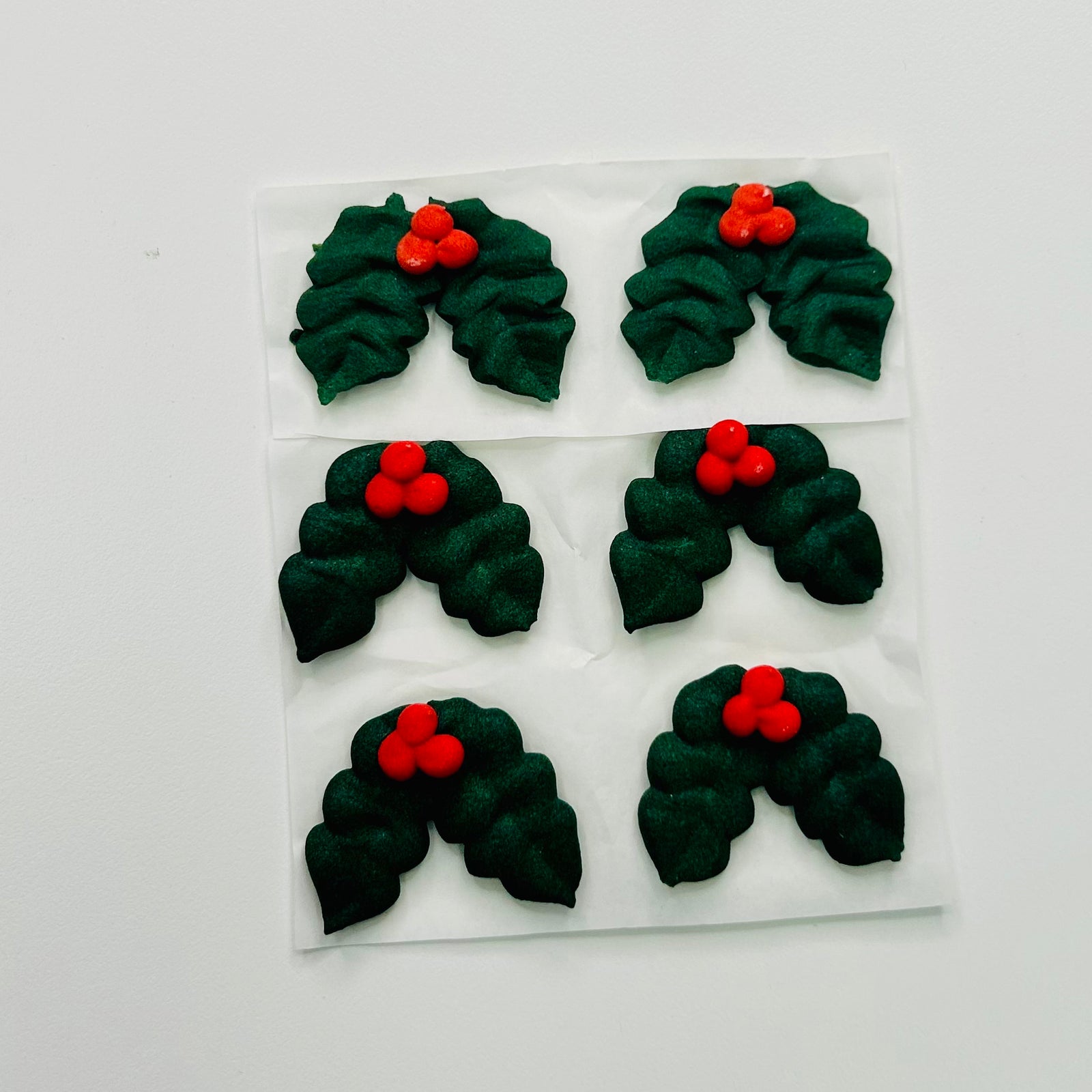 SUGAR HOLLY & BERRY LARGE PACK 6