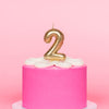 Gold Metallic Balloon Candle No 2