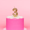 Gold Metallic Balloon Candle No 3
