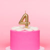 Gold Metallic Balloon Candle No 4