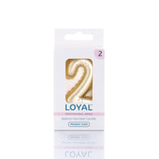 No 2 Gold Metallic Balloon Candle