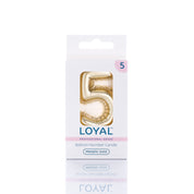 No 5 Gold Metallic Balloon Candle