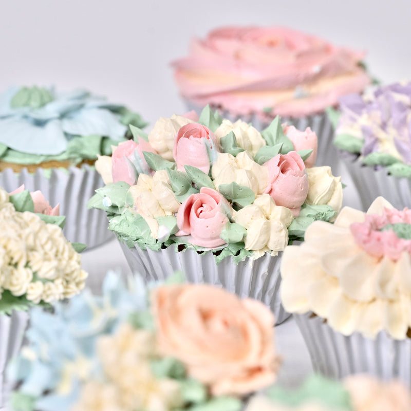 Floral Buttercream Cupcakes