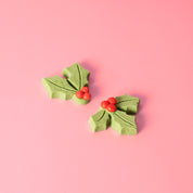 Holly Icing Decorations 8 pieces
