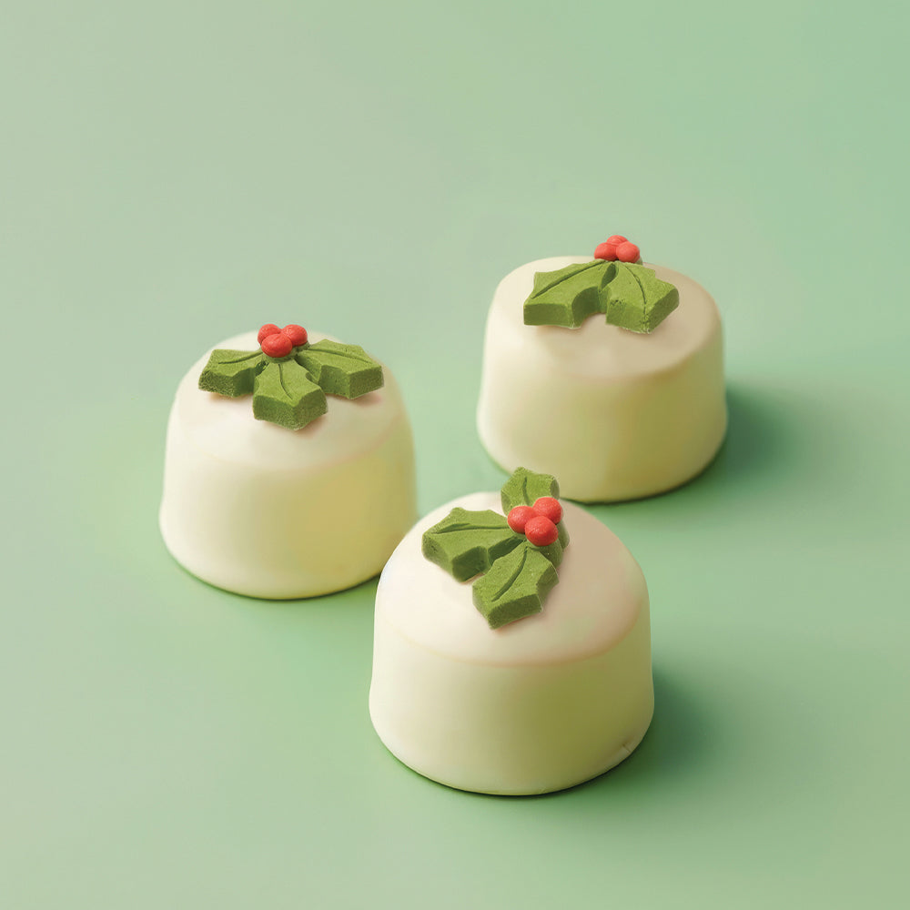 Holly Icing Decorations 8 pieces