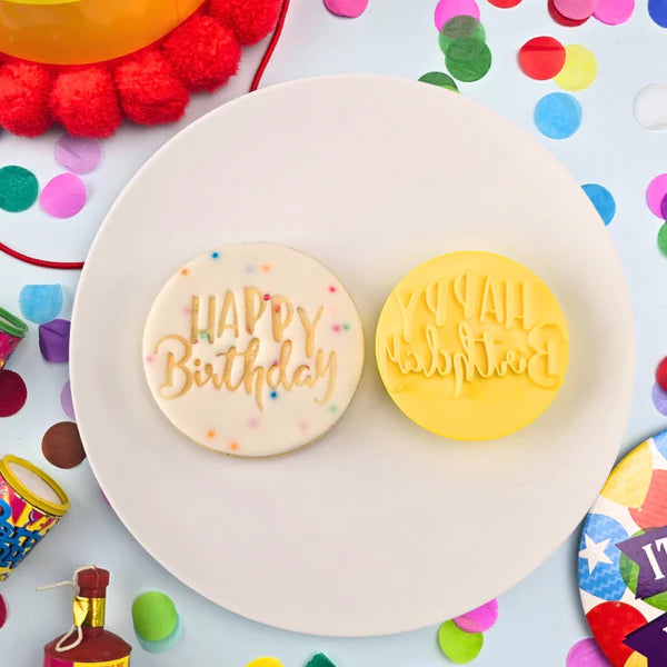 Happy Birthday Embosser 60mm