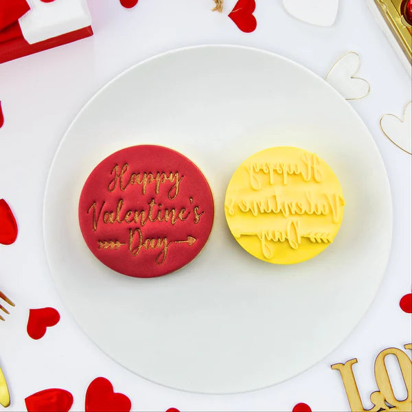 Happy Valentines Day Embosser 60mm